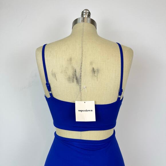 NWT Superdown Lucia Cut Out Mini Dress in Cobalt Blue (Sz M) - Picture 5 of 13